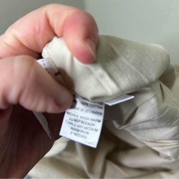 LOFT Cream A-Line Knee-Length Pleated Skirt - Picture 6 of 6